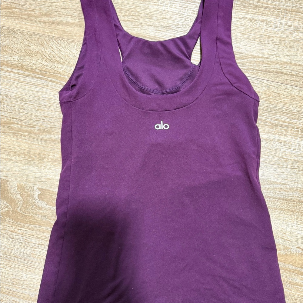ALO Yoga Rich Purple Tank Top